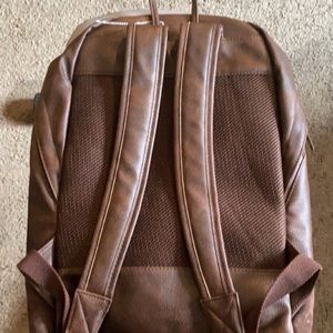 Faux Leather Backpack